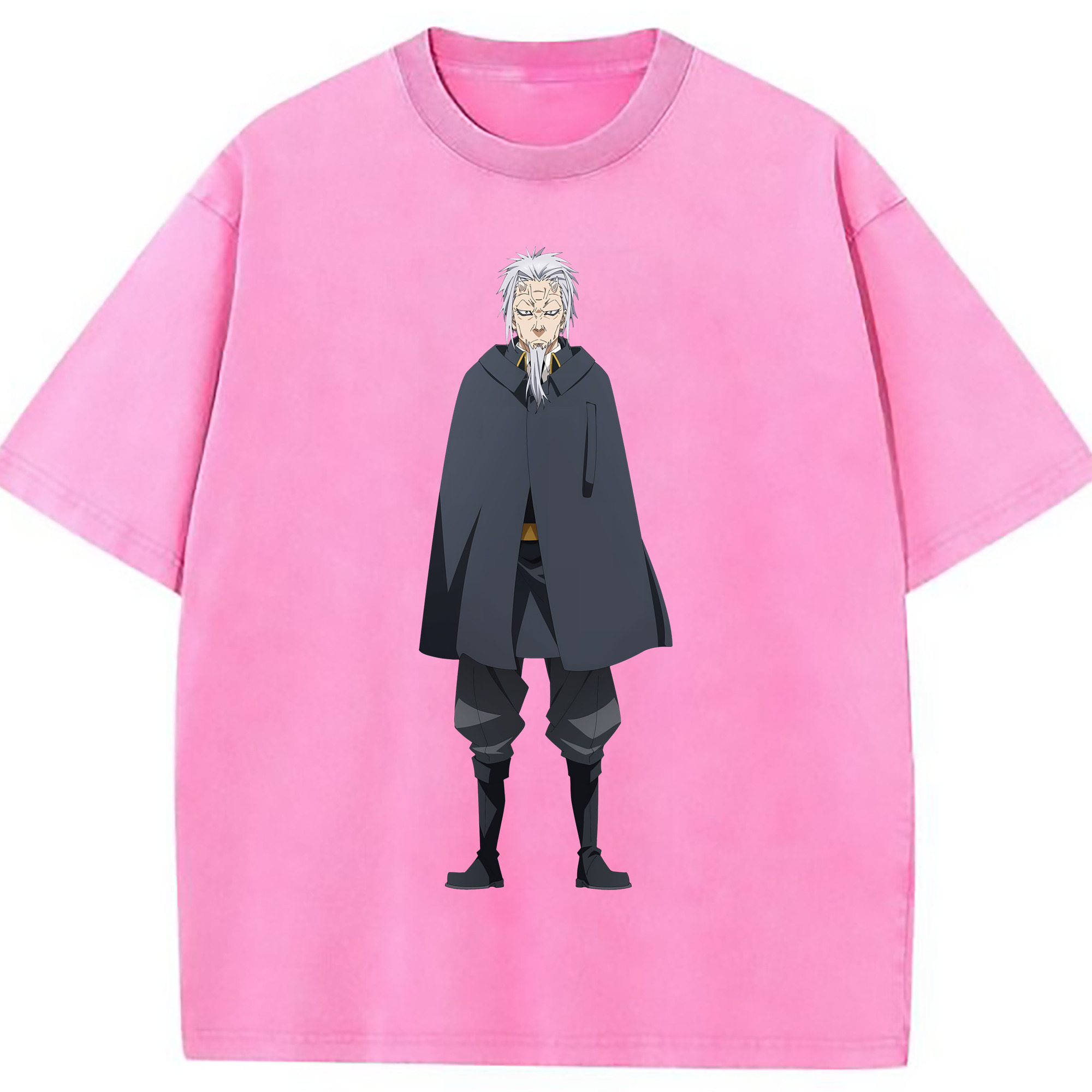 （画像用） 転スラ Regarding Reincarnated to Slime 綿100% ヴィンテージ風 半袖Tシャツ（フロントプリント）